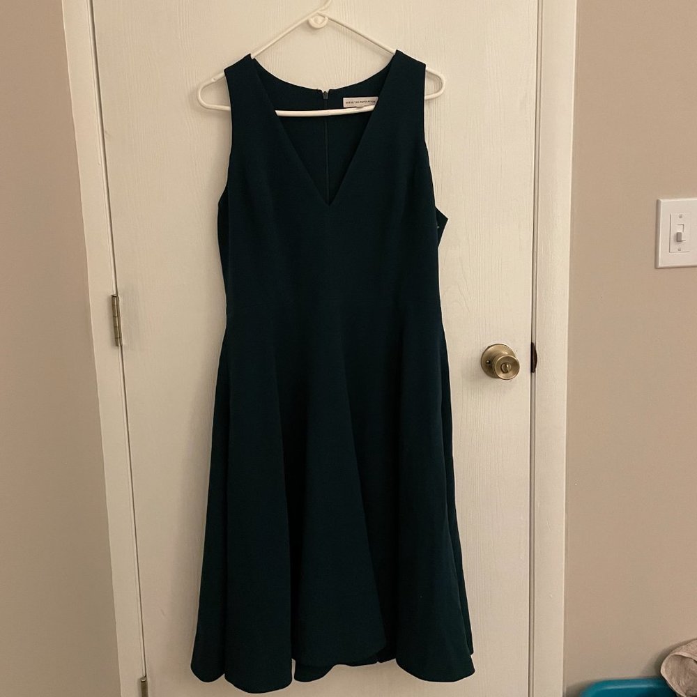 Dress the Population Catalina Fit & Flare Cocktail Dress, Pine, XXL